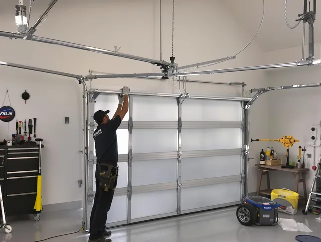 Brookfield Garage Door Repair certified team performing precision garage door installation in Brookfield