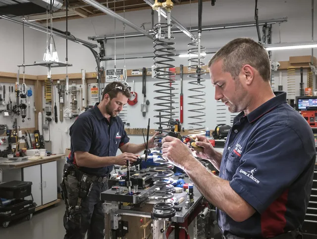 Garage door spring repair service by Brookfield Garage Door Repair in Brookfield